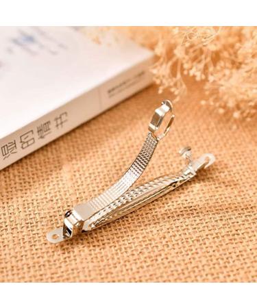 Egurs 100 Silver French Hair Clips - 9.5cm DIY Craft Accessories for Hair Bows - International Shipping - Buy Online on GoSupps.com