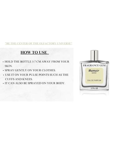 Fragrance Gem Memoir Unisex EDP - Pure Mysore Sandalwood Perfum and Black Moon Oud perfum - Ambery & Vanilla 50 ml - Buy Online on GoSupps.com