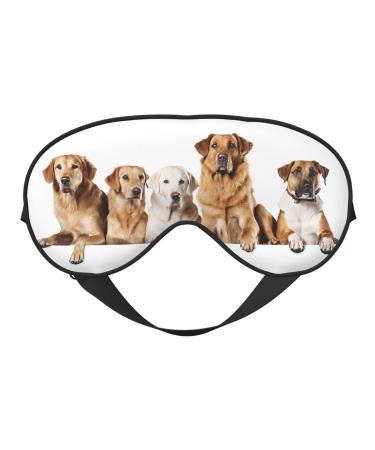 Sleep Mask Eye for Women Men Reusable Soft Blackout Eye Masks Covers for Night Better Sleep Travel Camping Road Trip Essentials Gifts for Him Her - Pomeranians Pattern