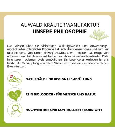  Auwald Straight Through the Middle Drops ORGANIC - Red Clover Yarrow Lady's Mantle Lemon Balm Sage - Extract Essence & Dye - Made in Austria - 100 ml - Buy Online on GoSupps.com