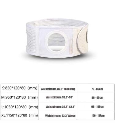 XJz Slope Elastic Ostomy Belt - Breathable Support Band for Waist & Belly with Stoma Opening - Extra Large 6cm - Buy Online on GoSupps.com