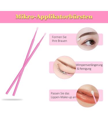 200 Pieces Disposable Micro Brushes for Eyelash Extensions - Perfect Micro Sticks for Precision Application - Buy Online on GoSupps.com