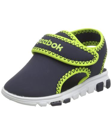 Reebok Baby Boy's Wave Glider Iii Sandals 6.5 UK Child Vector Navy Acid Yellow Ftwr White - Buy Online on GoSupps.com