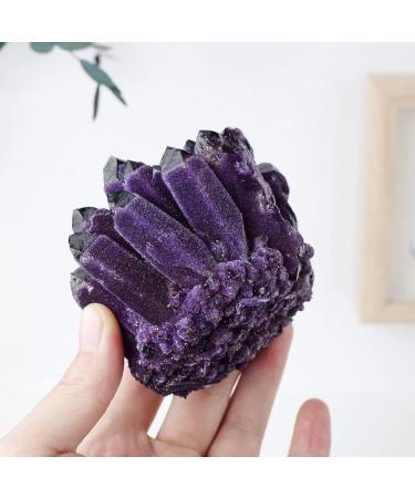 Natural Crystal Rough Home Natural Crystal Stone Purple Phantom Quartz Crystal Cluster Rock Stones Reiki Specimen Home Deco dingchi (Color : Purple Cluster Size : 300-400g) 300-400g Purple Cluster - Buy Online on GoSupps.com