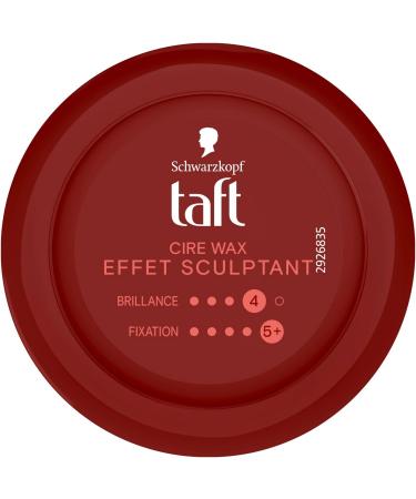 Schwarzkopf - Taft - Cire Wax - Men's Hair Wax - Sculpting Effect - Strong Hold - Long Lasting - 24h Hold - Hair Styling - 75 ml Jar - Buy Online on GoSupps.com
