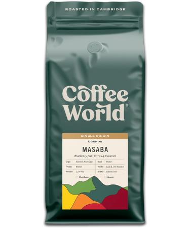Coffee World Uganda Masaba Single Origin Espresso UK Roasted Coffee Beans - Medium Roast (8 x 1KG) - Buy Online on GoSupps.com