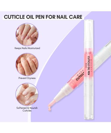 Makartt 3Pcs Cuticle Oil Pens for Nail Care Nail Cuticle Revitalizer Oil 5ML Nail Repair Oil Cuticle Softener Nail Moisturizer Cuticle Care Kit for Acrylic Nail Oil For Manicure w/Vitamin E 5 ml (Pack of 1) - Buy Online on GoSupps.com
