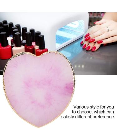 HURRISE Heart Styling Resin Nail Art Palette Delicate Colorful Paint Drawing Color Dish for Manicure DIY Color Mixing Board Nail Tips Display TrayPurple - Buy Online on GoSupps.com