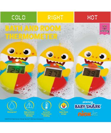 Baby Shark Bath Thermometer - LCD Digital Display for Quick 10 Second Response Time, Ideal for Babies and Children's Bath Temperatures - Suitable for the Whole Family - Buy Online on GoSupps.com