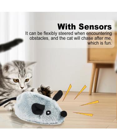 Buy Electric Play Mouse Cat Toys - Interactive USB Pet Mice with Springs for Cats - Buy Online on GoSupps.com