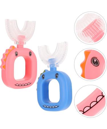 Mobestech 4-Piece U-Shaped Toothbrush Set for Children | Portable Manual Tools for Toddlers | Easy Cleaning Accessories for Lazy Babies - Buy Online on GoSupps.com