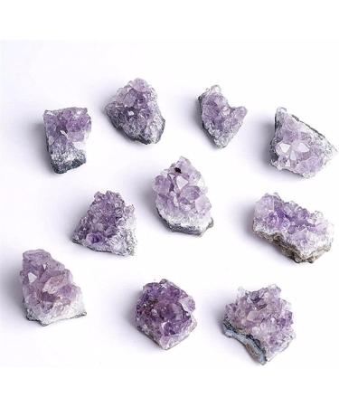 Natural Amethyst Cluster Crystal Quartz Stones Rough Specimen Beautiful Crystal Cluster (Size : 2pc) - Buy Online on GoSupps.com