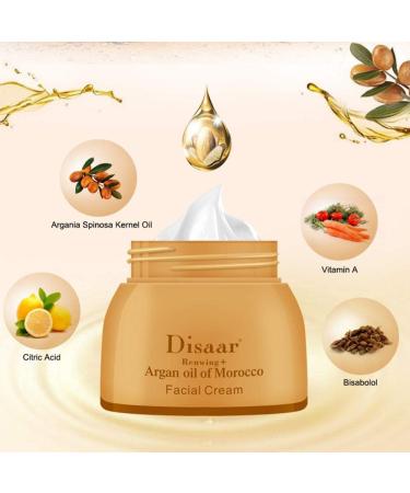 DISAAR BEAUTY Face Cream Argan Oil Of Morocco Moisturizing Repair Blemish Reduce Wrinkles Facial Skin Care Reawing+ Super Formula 50g - Buy Online on GoSupps.com