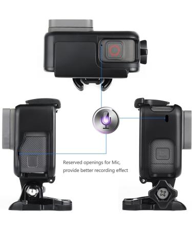 GoPro Hero 5/6/7 Frame Mount Housing Case with Quick Release Buckle, Thumb Screw, and Lens Cap - Buy Online on GoSupps.com
