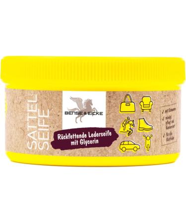ESNADO Leather Soap with Sponge & Microfiber Cloth - Perfect Cleaner for Smooth Leather Saddles & Motorcycle Gear (250 ml) - International Shipping Available - Buy Online on GoSupps.com