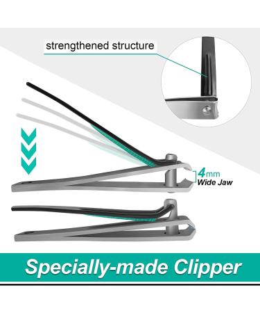 Long Handled Toenail Clippers for Thick Nails - Extended Clippers for Seniors, Overweight, and Hip Patients - 4mm Wide/24in Handle - Buy Online on GoSupps.com