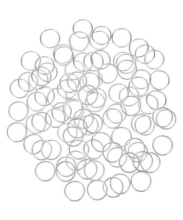 Mingze 200 Pieces Hair Rings - Silver Braid Rings & Clips for Punk Hip-Hop DIY Hairstyle Decoration - 2 Sizes Available | Shop Internationally - Buy Online on GoSupps.com