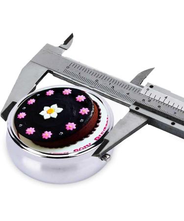 Black Chocolate Cakeround Pill Box | 3 Compartment Portable Organizer for Travel & Purse - Buy Online on GoSupps.com