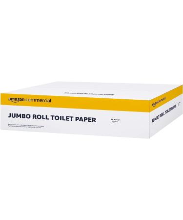 AmazonCommercial FSC Certified 2-Ply White 9" Jumbo Roll Toilet Paper  Septic Safe  Compatible with Universal Dispensers  1000 Feet per Roll -12 Rolls - Buy Online on GoSupps.com