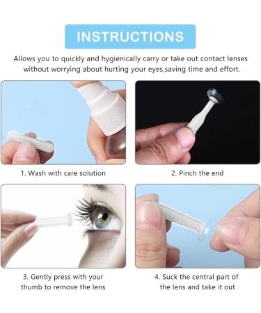 Premium Contact Lens Care Kit: Insertion Help Cleaner & Silicone Remover - 4 Essential Pieces for Easy Use - Buy Online on GoSupps.com