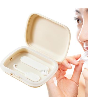 Retainer Holder ETUI | Portable Storage Box for Retainer Tooth Clips | Hygienic Orthodontic Protection - Slim Milky White - Buy Online on GoSupps.com