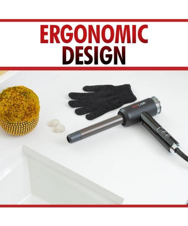 CHI Lava Curl Shot - Hair Curling Wand for Voluminous Shiny Curls | Ergonomic Design Lower Temperature Long-Lasting Results - Free International Shipping - Buy Online on GoSupps.com