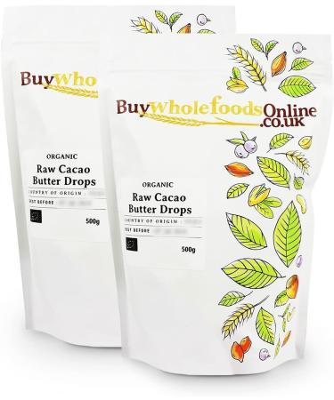 Organic Raw Cacao Butter Drops 1kg (BWFO) - Buy Online on GoSupps.com