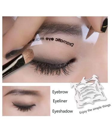Reusable Eyebrow & Eyeliner Makeup Tool Set | Eyeshadow Templates for Perfect Eye Makeup | International Shipping Available - Buy Online on GoSupps.com