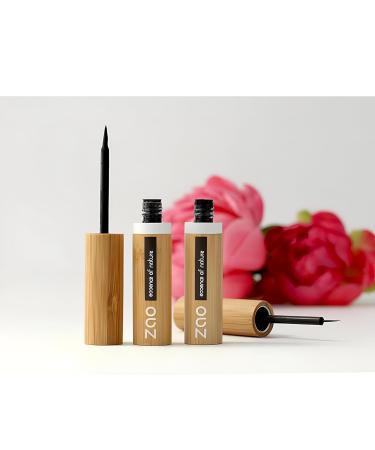Zao Eyeliner Pen 066 - Intense Black Refillable & Organic | Vegan & 100% Natural - Shop Internationally Now! - Buy Online on GoSupps.com