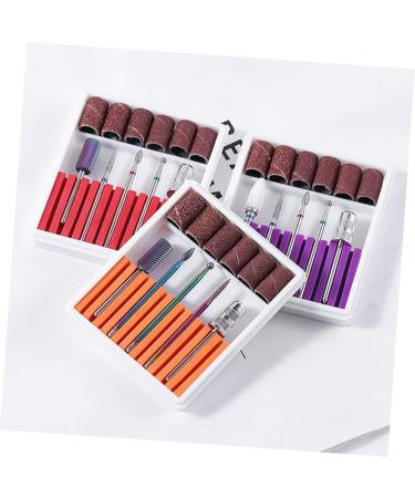 POPETPOP 1 Set Nail Drill Bits for Acrylic Electric Nail File Drill Bits Cuticle Drill Bit Nail Polish Tools Drill Bits for Nails Pedicure Bits Electrical Tools Tungsten Steel Grinding Head 6.5x5.5cm Orange - Buy Online on GoSupps.com