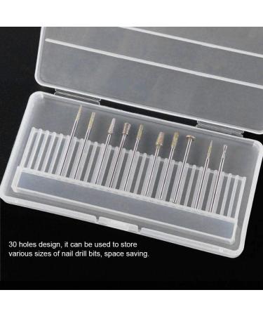 Drill Bit Storage Box - Dekaim 30 Holes Organizer for Manicure Drill Bits - Durable Display Case & Holder - Buy Online on GoSupps.com
