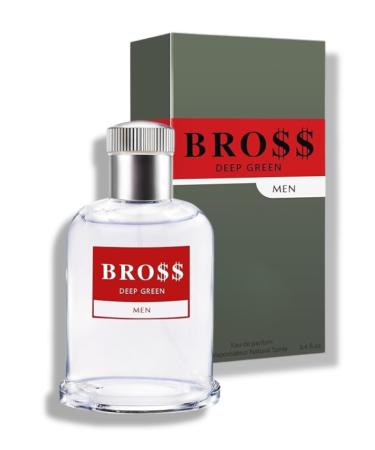 BRO$$ DEEP GREEN MEN EAU DE PARFUM 3.4 FL. Oz Woody Spicy fragrance for men.