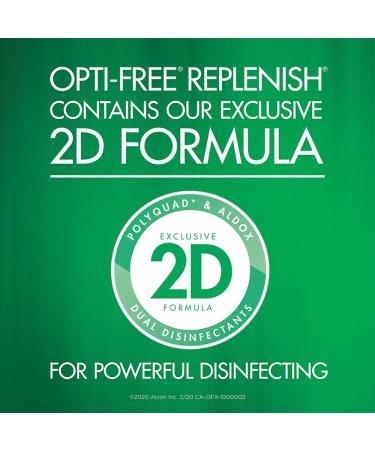 OPTI-FREE Replenish Twin Pack Multipurpose Contact Lens Solution 2 x 300 mL - Buy Online on GoSupps.com