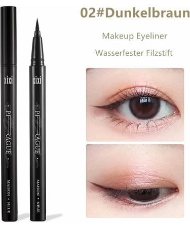  HSYTEK HSYTEK Professional Eyeliner Waterproof felt-tip pen for defined lines and flawless application Deep Black - Buy Online on GoSupps.com