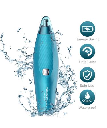 TOUCHBeauty Painless Ear Nose Hair Trimmer for Men - Updated Version Low Battery Reminder Washable Dual Edge Blades Precision Groomer System - Battery-Powered Blue - Buy Online on GoSupps.com