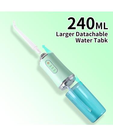 Buy Professional Cordless Water Flosser - Electric Oral Irrigator with 4 Jet Tips IPX7 Waterproof Portable & Rechargeable for Home & Travel - Green - Buy Online on GoSupps.com