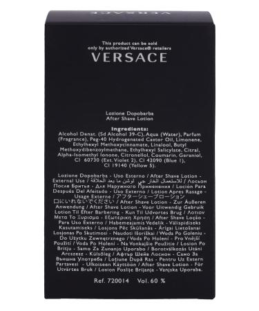 Versace Pour Homme for Men 3.4 oz After Shave Pour 3.4 Fl Oz (Pack of 1) - Buy Online on GoSupps.com