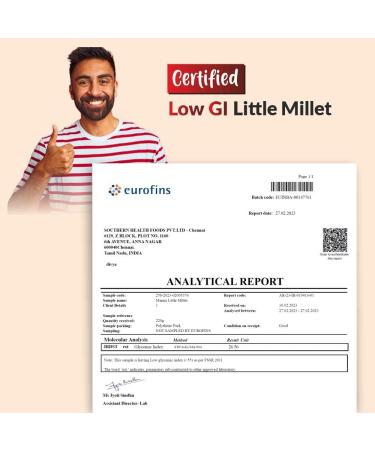 Organic Little Millet/Kutki 1 Kg (35.27 OZ) - Premium Quality, Gluten-Free Superfood - Buy Online on GoSupps.com