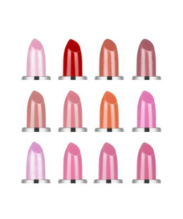 Mattes Lipstick Set - 12 Velvety Durable Lipsticks & Gloss for Women | Perfect Beauty Cosmetics Gift for Girls - Buy Online on GoSupps.com
