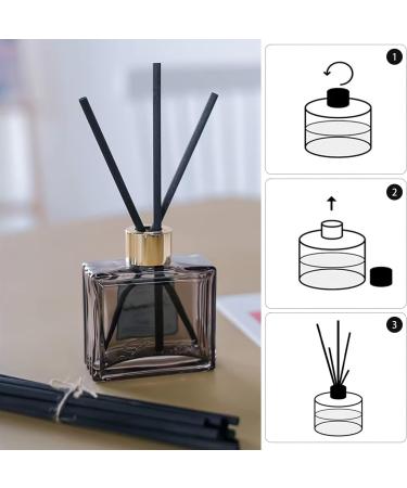 100 Black Aromatherapy Sticks - Fire-Free Diffuser for Homes Hotels & Offices | Premium Fragrance & Etheric Oil Sticks - Buy Online on GoSupps.com