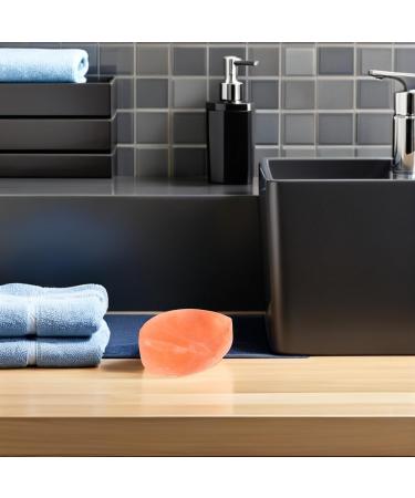  DECOMELODY 2 Pieces Callus Scrub Stone Body Scrub Deodorant Massage Stone Natural Salt Soap Pink Salt Stone Polished Salt Stone Skin Exfoliating Soap Heart-Shaped Unscented Soap - Buy Online on GoSupps.com