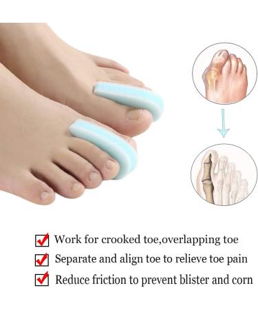 10 Pack 3-Layer Foam Toe Separators - Toe Spacers for Overlapping Toe Alignment and Bunion Pain Relief - Buy Online on GoSupps.com