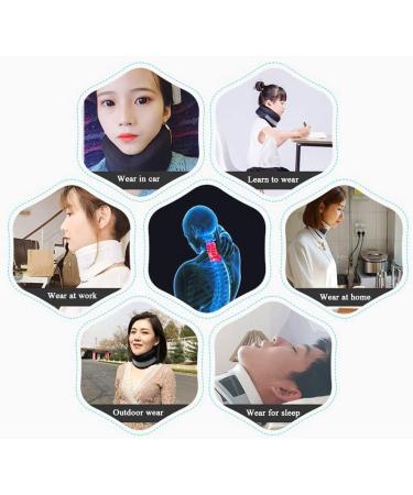 Jlasdr Neck Protection Bandage - Breathable Height-Adjustable Collar for Neck Pain & Spine Pressure - Pink - Ideal Neck Support for Women | International Shipping - Buy Online on GoSupps.com
