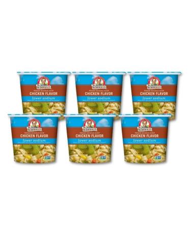 Dr. McDougall's Right Foods Vegan Chicken Flavor Noodle Soup Light Sodium, 1.4 Ounce Cups (Pack of 6) Chicken Flavor, Lower Sodium