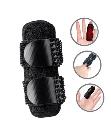 FOMIYES Adjustable Finger Strap & Joint Brace - Portable Finger Splint for Joint Support (16.5x7x0.4cm) - Black - International Shipping Available - Buy Online on GoSupps.com