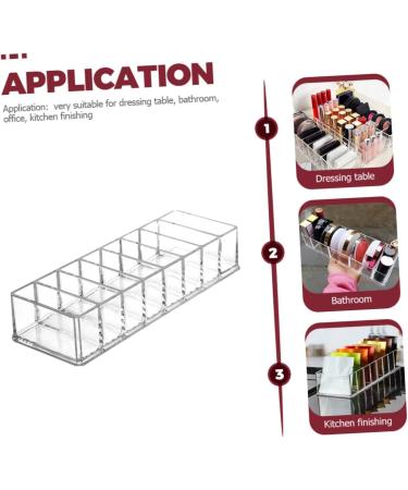 Beavorty 4pcs Box Makeup Storage Box Acrylic Organizers Tuba Stand Eye Shadow Holder Make up Eye Shadow Box - Buy Online on GoSupps.com