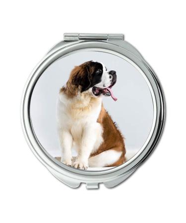 Mirror Travel Mirror St Bernard Outdoor St Bernard Barry Dog St Bonalt pocket mirror portable mirror