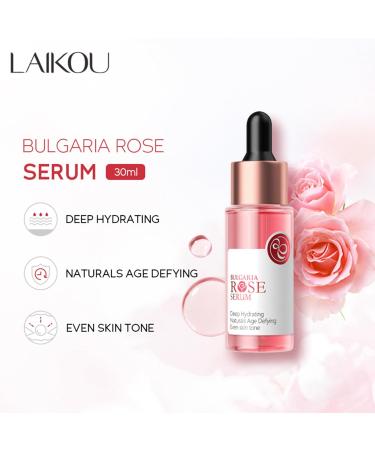 Linjinx Hydrating Rose Essence Moisturizer 30ml for Women Gentle Face Cream Fast Absorption Hypoallergenic Skin Care Pink One Size One Size Pink - Buy Online on GoSupps.com
