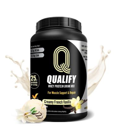 French Vanilla Protein Powder. 25g Protein Shake for Post Workout Recovery Smoothie & Baking. Gluten & Sugar Free Highly Kosher Amino Acids (5.5g BCAA 2.7g Leucine) 1.65lbs 23 Servings Creamy French Vanilla