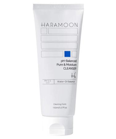 HARAMOON Pure Moisture Cleanser |Gentle Korean Face Wash | Purifying & Hydrating | Centella HA Niacinamide | Vegan EWG Verified